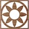 Ekena Millwork Blume Wood Fretwork Pierced Ceiling Medallion, Walnut, 30"OD x 10 3/8"ID x 3/8"T CMWP30X30X0375BLWA - alternate 3